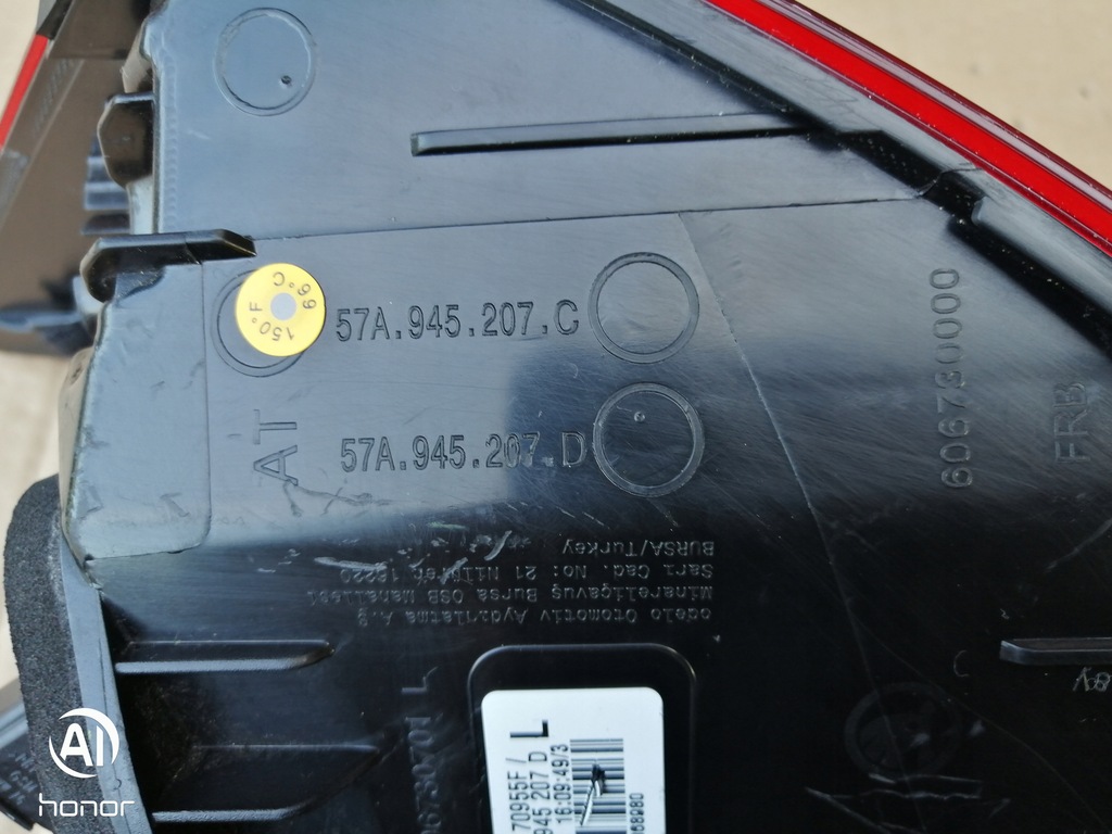 фото №12, Лампа задняя задняя левая 57a945207d skoda karoq lift 2023r