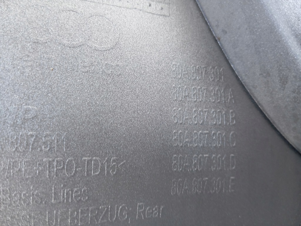 фото №8, Бампер задня audi q5 s-line 80a807301 оригінальний номер