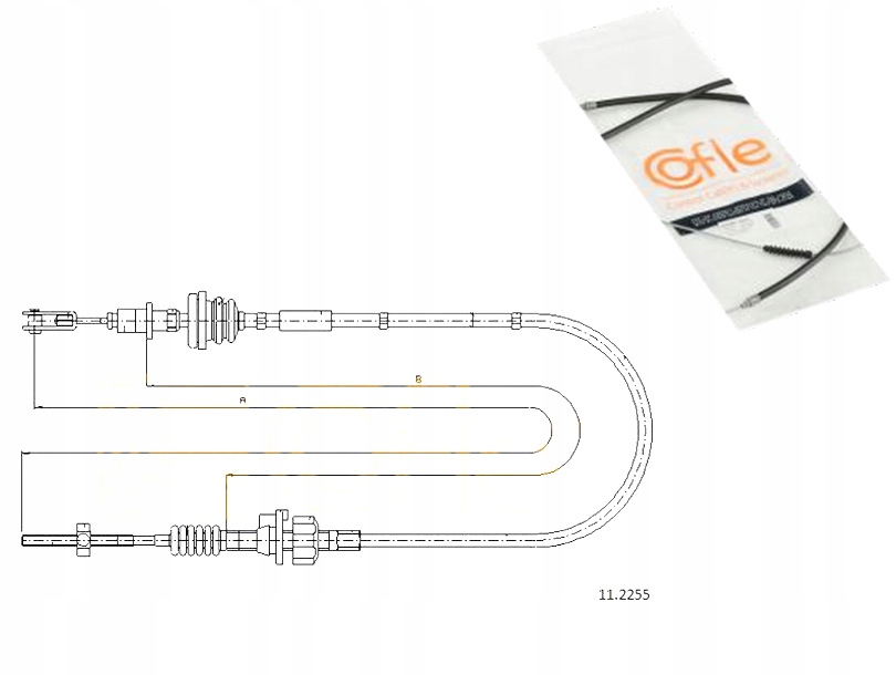 фото №1, Cofle 11.2255 cięgło, управление сцеплением