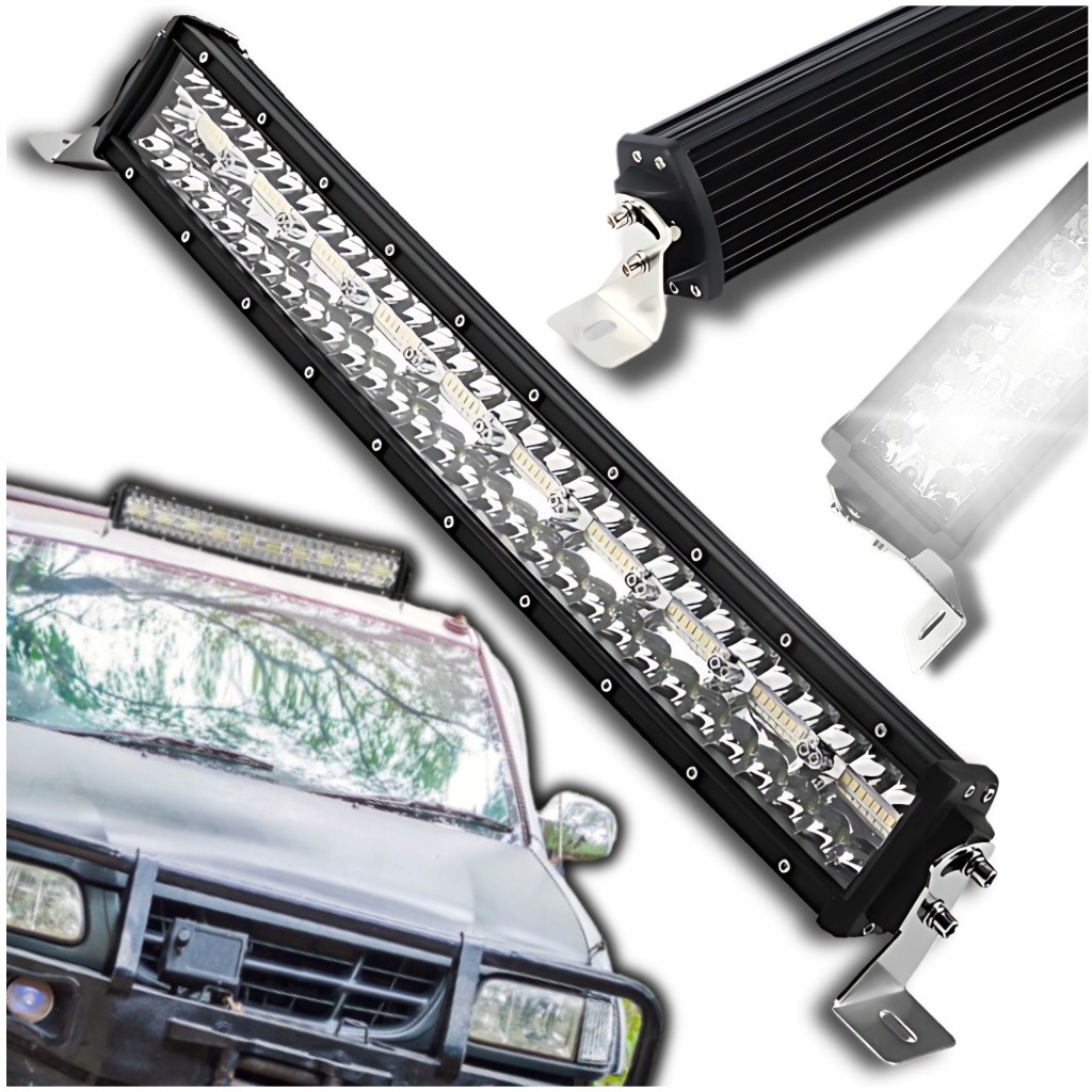 фото №1, Лампа рабочая 50cm łuk wygięta 12v 24v балка led dalekosiężna led bar