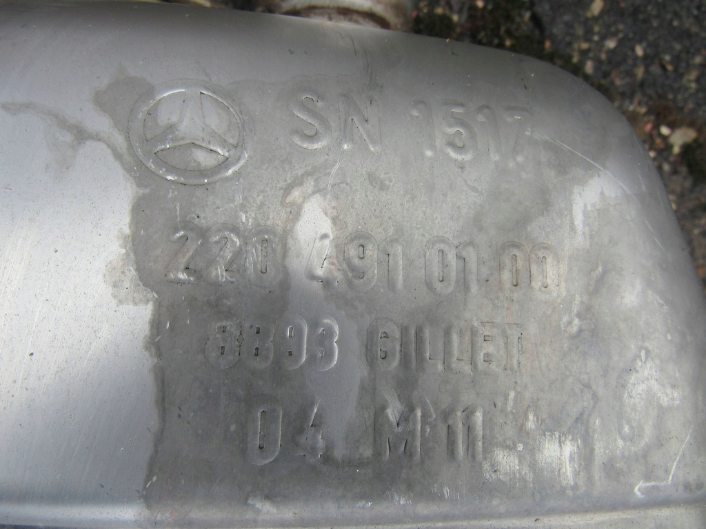 Купити Глушники вихлоп комплект mercedes-benz s w220 220 a2204910100