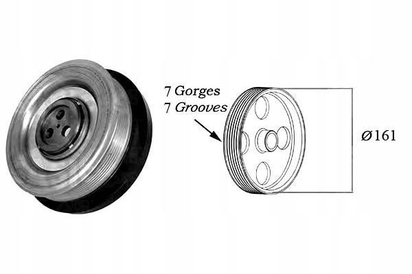 Sasic 2156057 шкив, wał коленчатый Цена