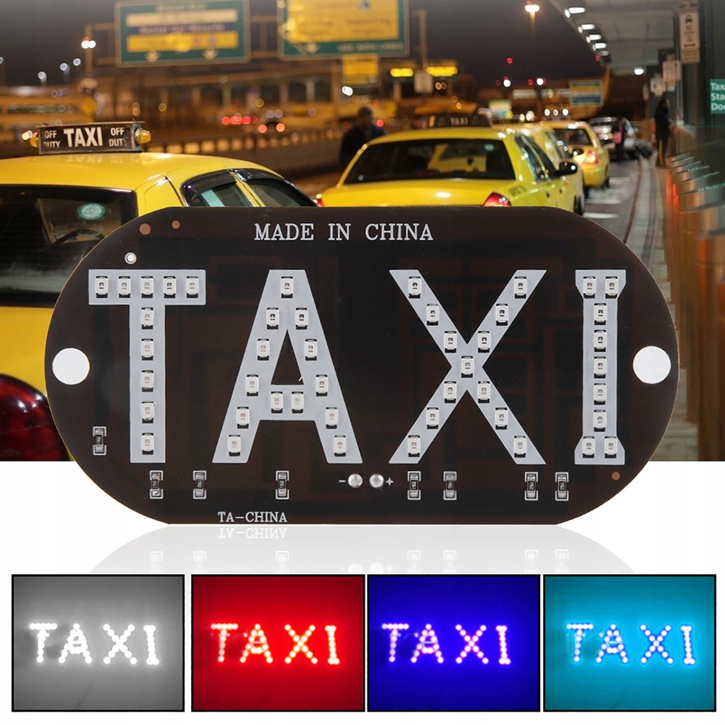 фото №15, Лампа taxi передней стекло лампа с штекер 12v