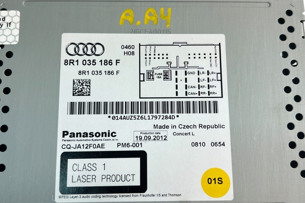 фото №9, Радіо bez навігації audi q5 8r 8r1035186f 2012