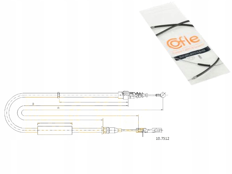 фото №1, Cofle трос тормоза ручного audi