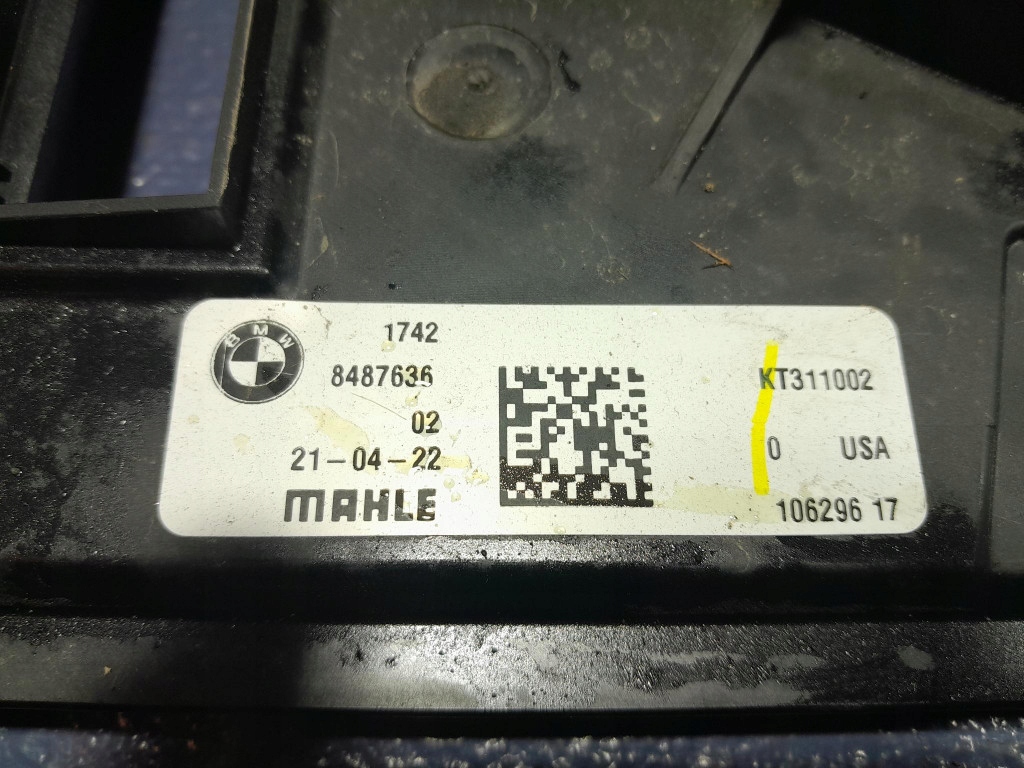 Bmw x3 g01 lci 2.0b 245 km вентилятор вентилятор радіатор 8487636 Оригінал