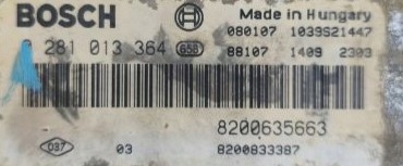 фото №3, Блок керування бортовий комп'ютер двигуна ecu renault master ii 261013364 8200635663