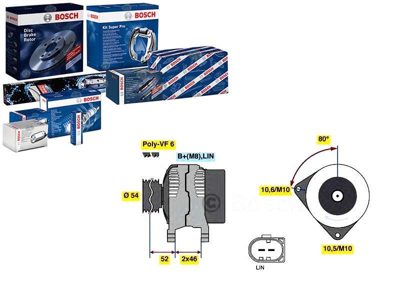 Купити Генератор 14v 150a volvo s80 2 v70 3 ford mo