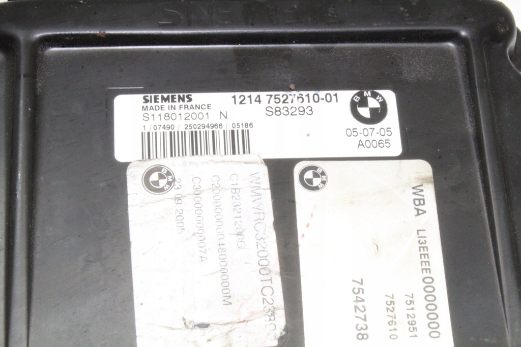 фото №1, Бортовий комп'ютер двигуна ecu mini cooper r50, r53 7527610 2004