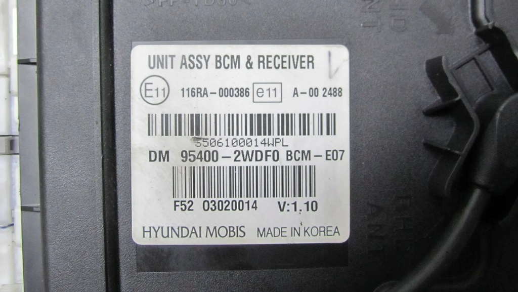фото №8, Hyundai santa fe iii 2.2 модуль блок управления 95400-2wdf0