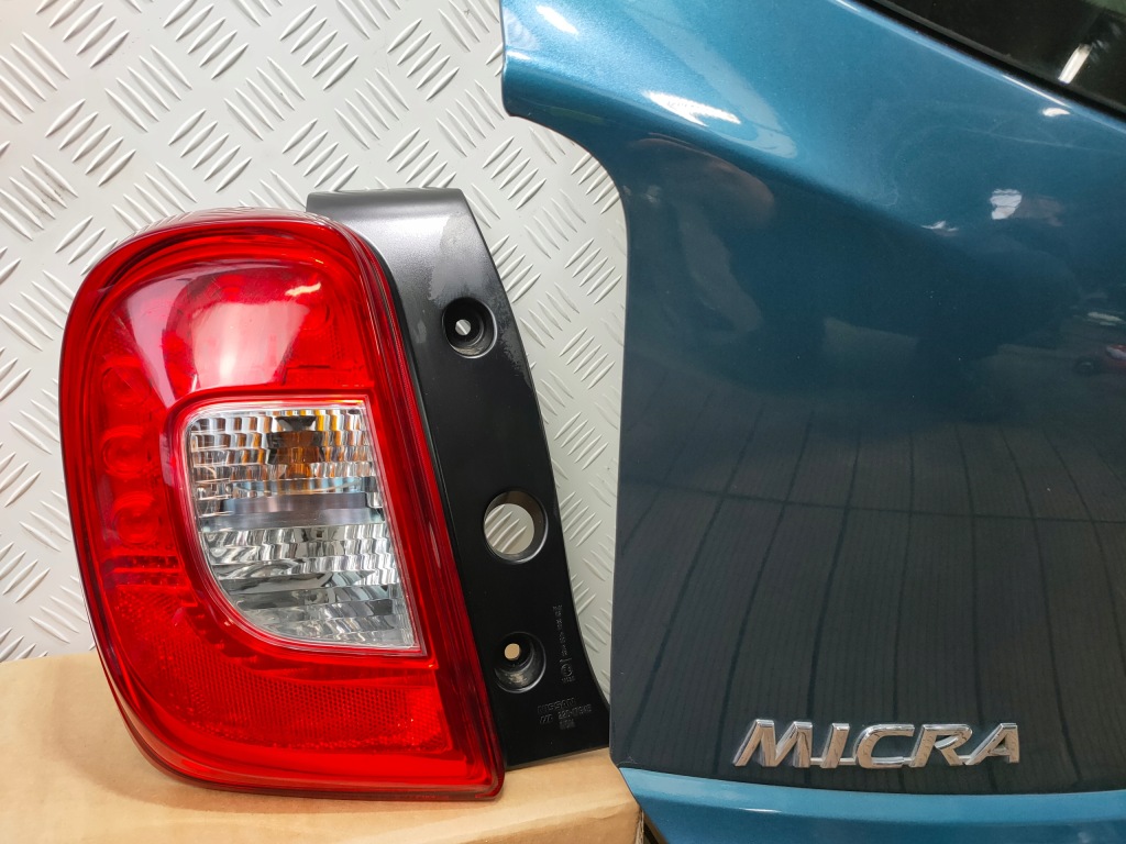 фото №7, Nissan micra k13 lift 13-16 крышка багажника задняя багажника бампер pdc лампы led rbk