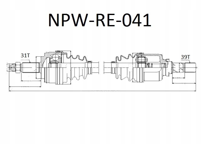 фото №3, Привідний вал привідна ліва renault master fwd 2.3dci 11-
