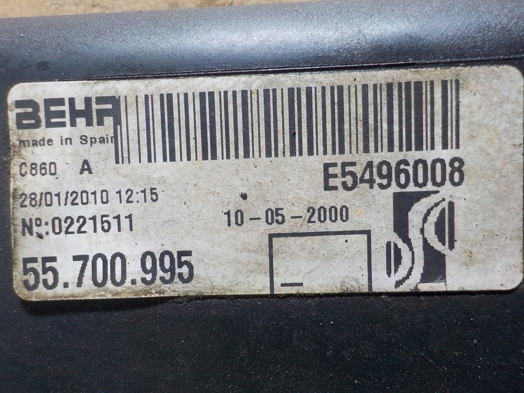 фото №3, Вентилятор радіатора grande punto 1.4b