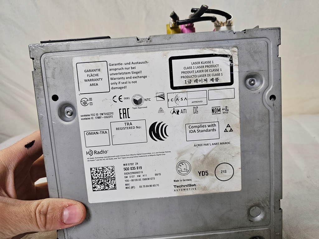 фото №4, Зчитувач навігації navi радіо cd sd skoda rapid fabia iii bolero 5q0035819