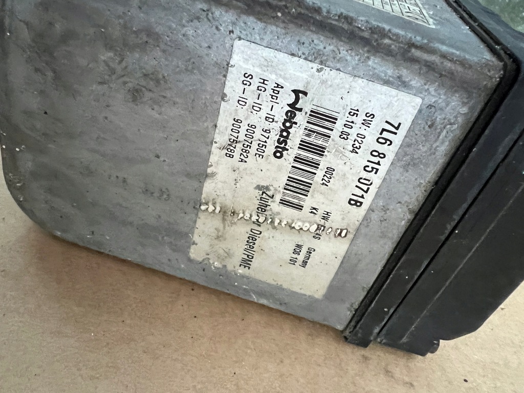 фото №5, Webasto обігрівач стояночний vw touareg 7l