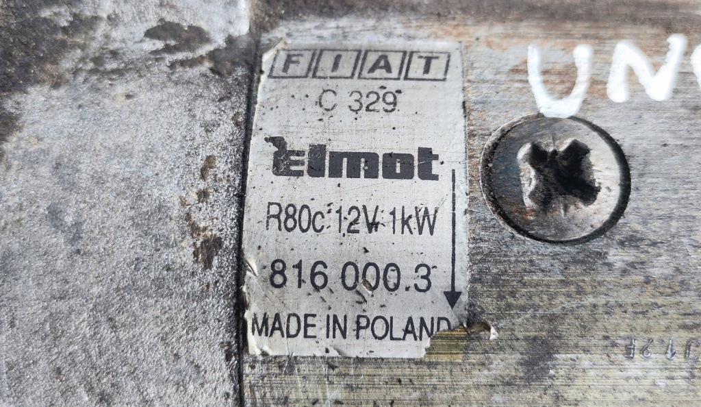 фото №2, Fiat uno 1.1 mpi 54km стартер