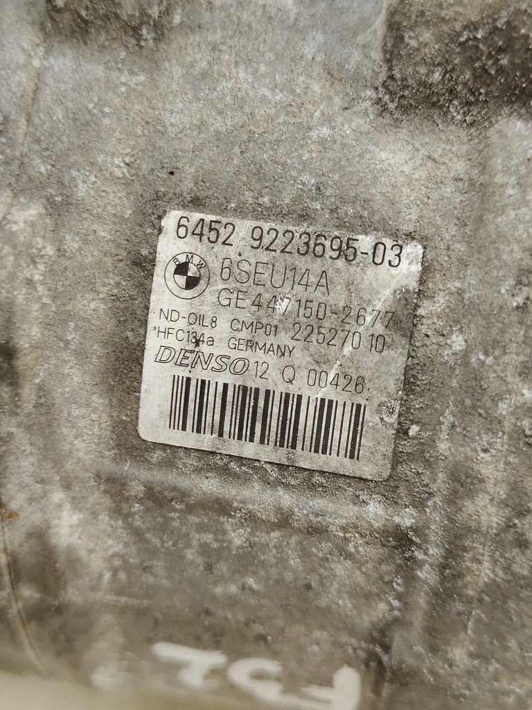 фото №7, Bmw 4 f32 2.0 бензин n20b компрессор компрессор кондиционера denso 9223695