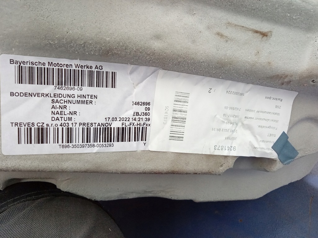 фото №6, Bmw 1 f40 обшивка пол задняя 7462696