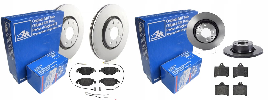 фото №1, Тормозные диски тормозные колодки ate p+t citroen c5 i ii 283mm