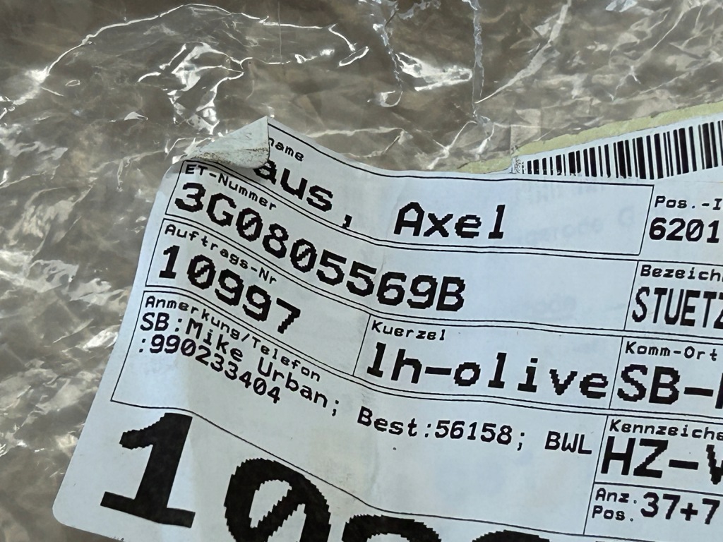 фото №4, Vw passat b8 кронштейн замка