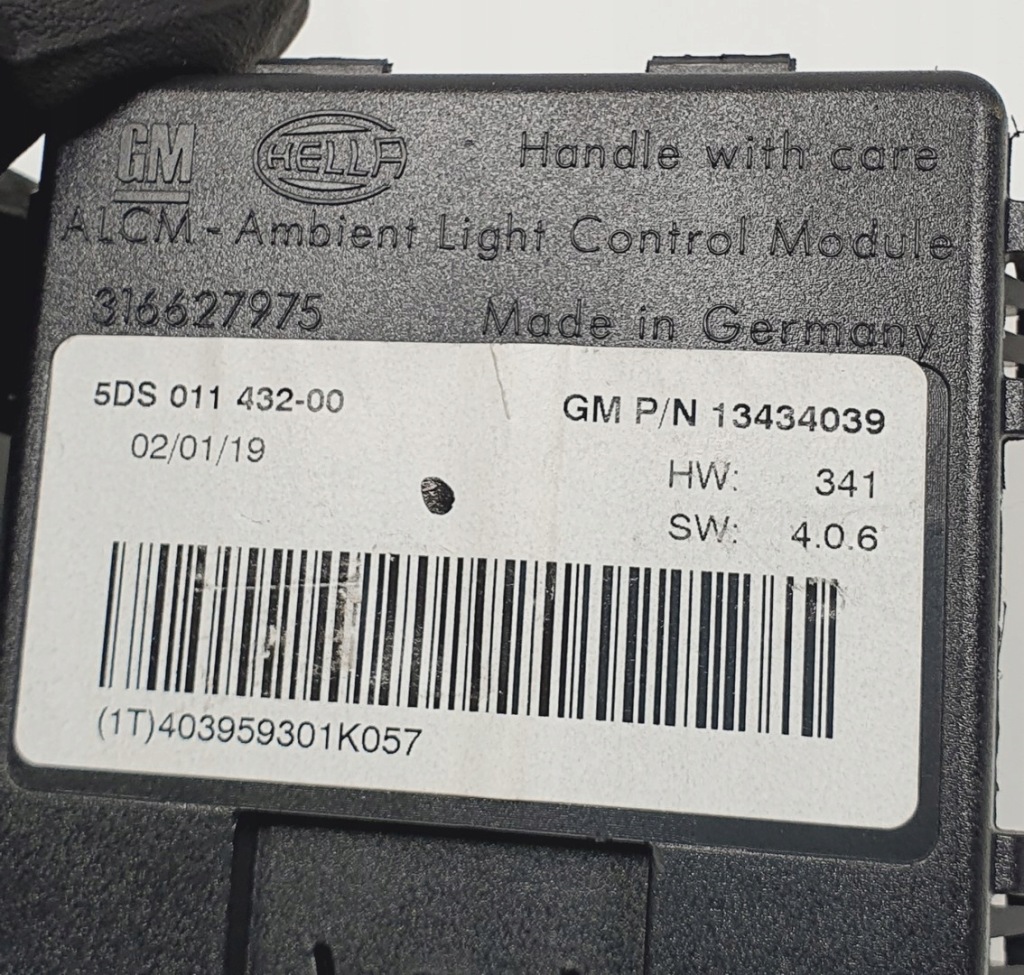 Модуль блок управления света opel adam 13434039 Доставка