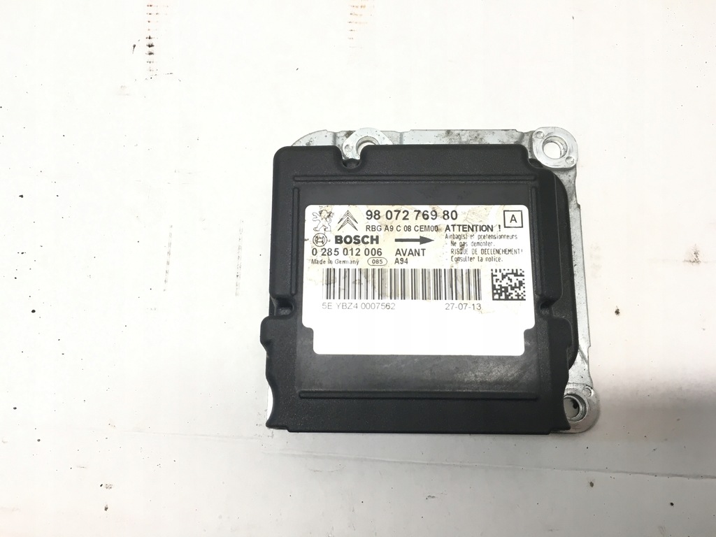 фото №1, Датчик подушка безопасности peugeot 2008