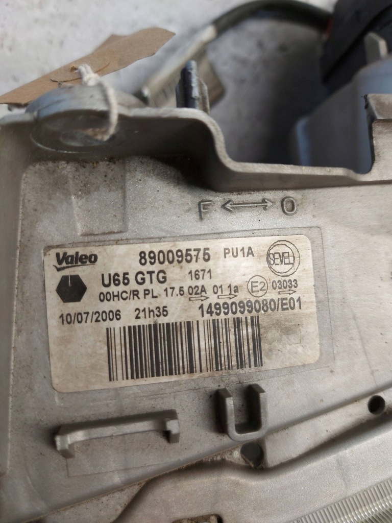 Peugeot expert 2006 лампа левая перед anglik 1499099080 89009575 Доставка