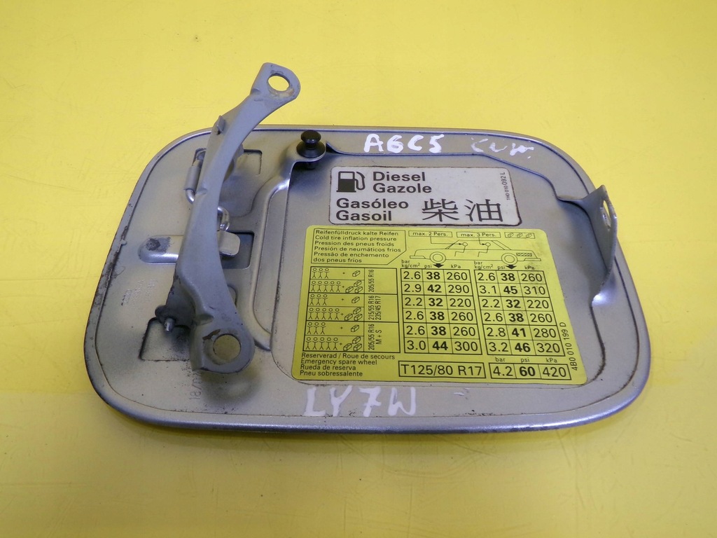 фото №6, Кришка заливної пального kod lak: ly7w audi a6 c5 1h0010092l nr376