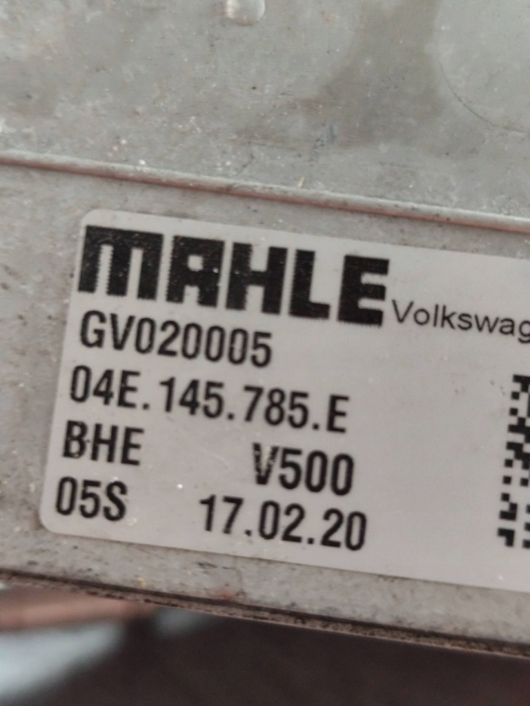 Vw golf vii octavia 3 1.5 tsi радиатор воздуха интеркулер водяной оригинал Недорого