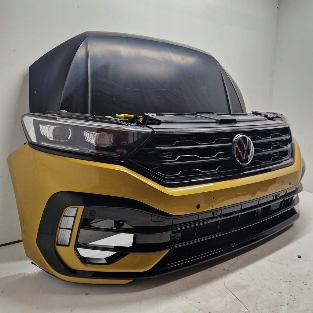 фото №2, T-roc r model kompletny перед бампер усилитель pas full led капот