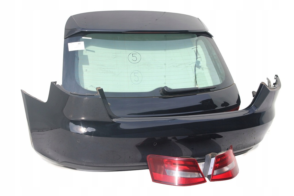 фото №5, Audi a3 ly9b 8v задняя бампер + крышка багажника багажника + лампы лампа задний 8v 8v3 8v