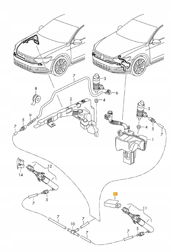 фото №12, Заглушка розпилювача ліва skoda superb iii 15-