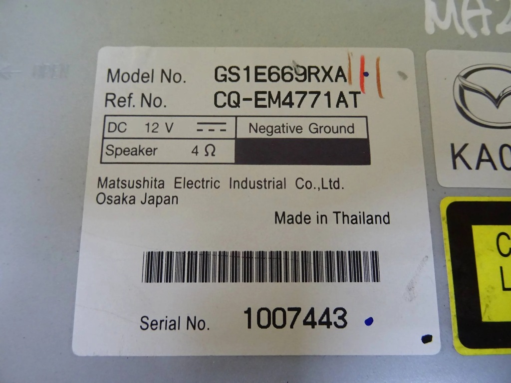 фото №6, Радио mazda 6 ii gs1e669rxa nr189