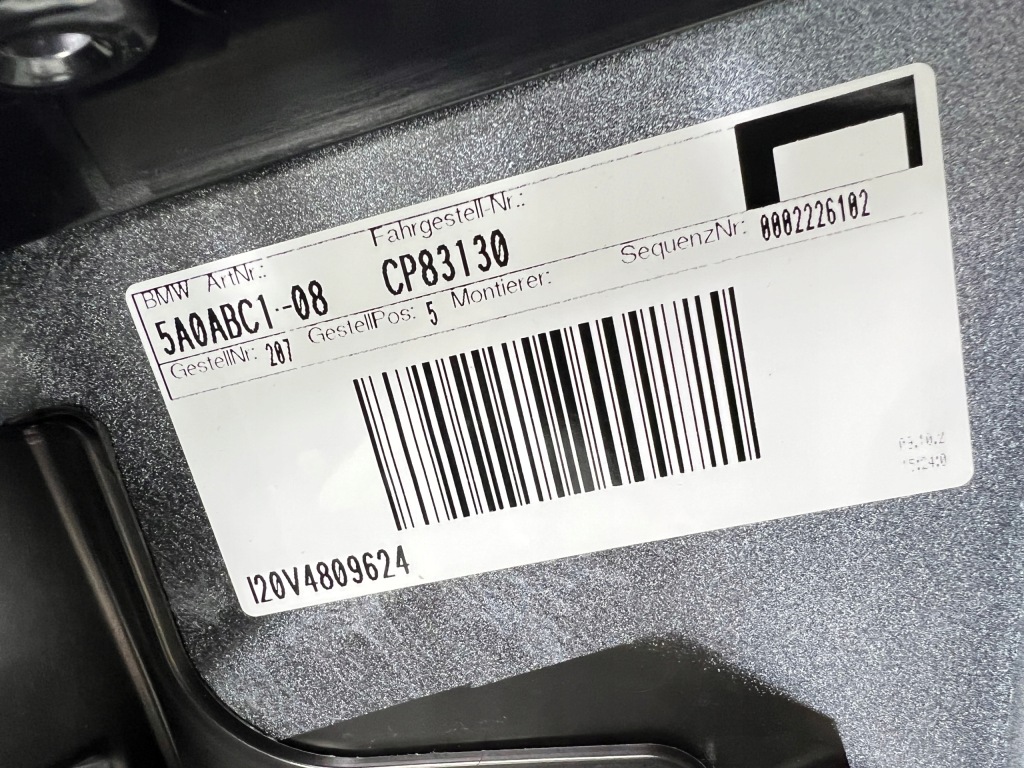 фото №9, Бампер передний bmw ix i20 6x pdc a96 mineral weiss