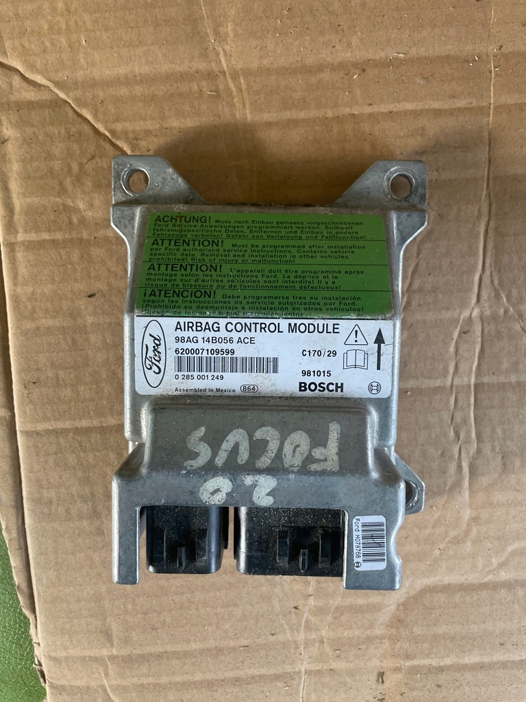 фото №1, Ford focus mk1 датчик модуль подушка безпеки 98ag14b056ace