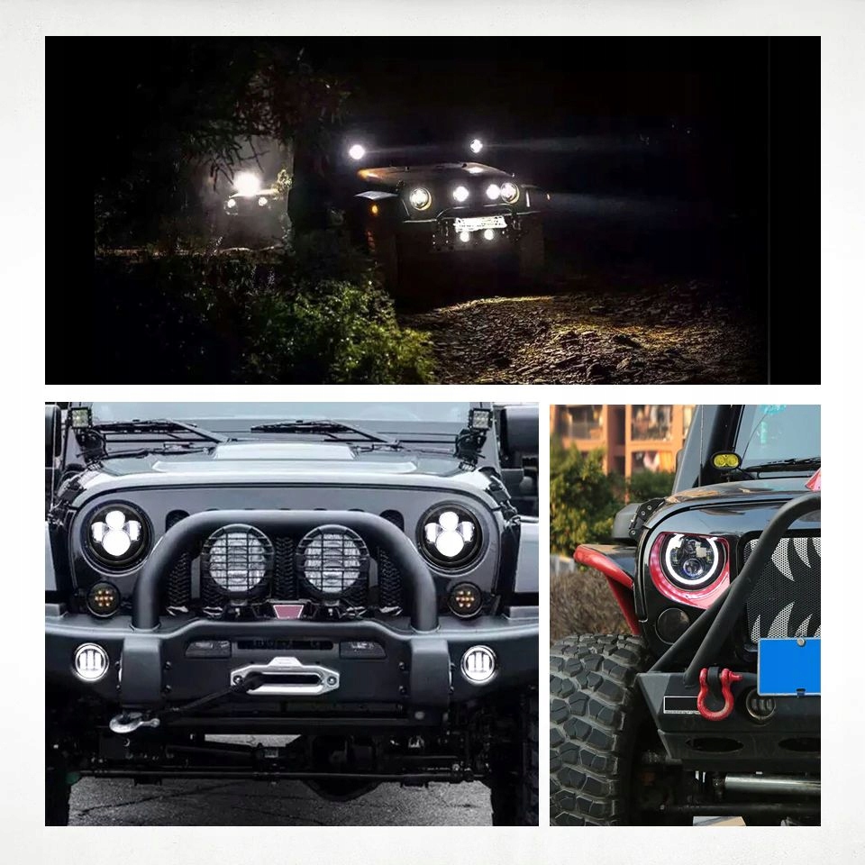 фото №1, Jeep wrangler jk 07-18 - набор led - 8 sztuk