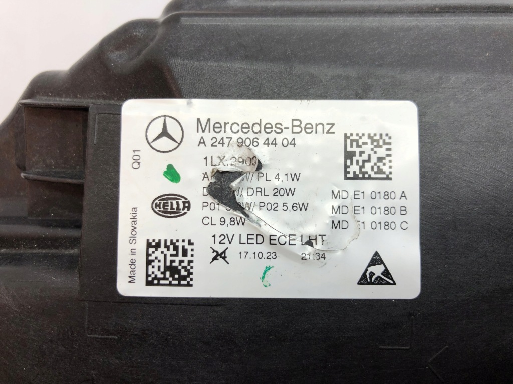 фото №10, Фара mercedes gla w247 lift правый multibeam bez повреждений