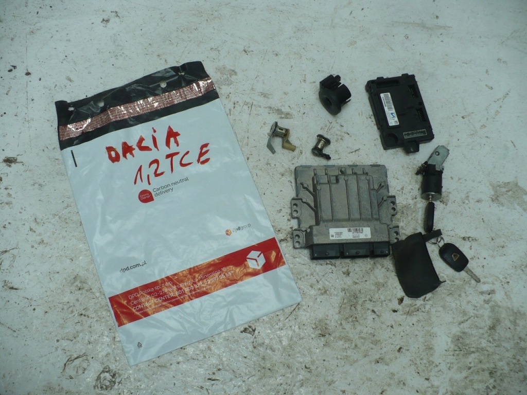 фото №1, Dacia lodgy dokker 1.2tce набір стартовий бортовий комп'ютер ключ замок запалювання комплект