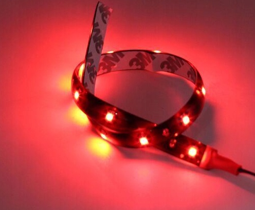 фото №7, Стрічка świecąca ремінь молдинг led- 12v 30cm -czerwona- водонепроникний- hot red