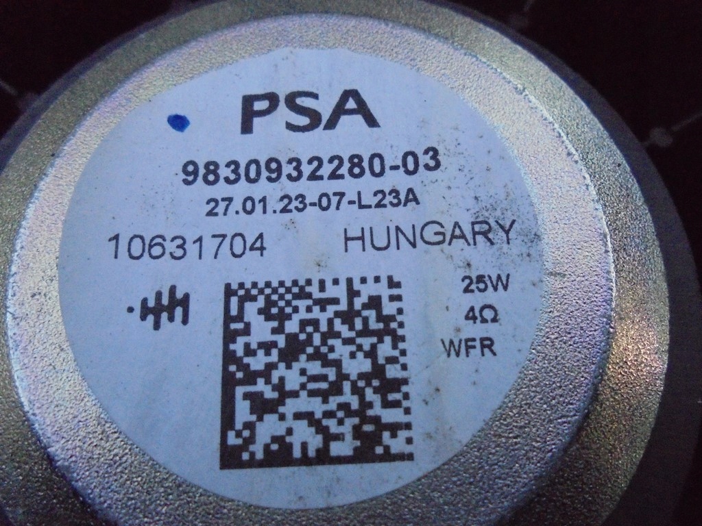 фото №6, Динамик дверь левый перед citroen e-c4 c4 3 iii 22r. 9830932280