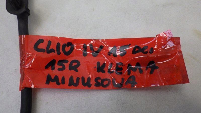 фото №8, Клемма минусовая шланг renault clio iv 240807123r