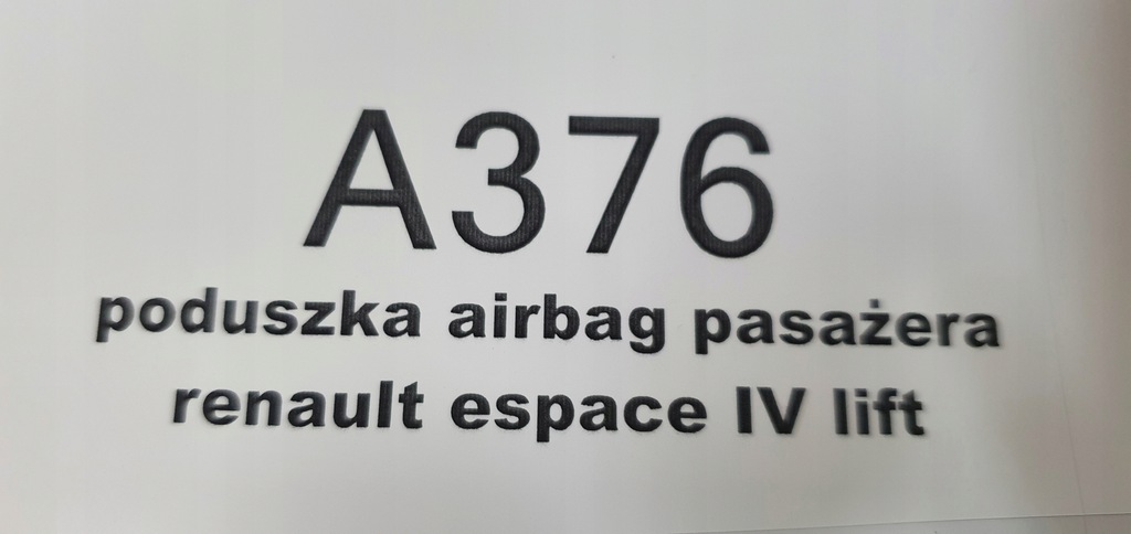 фото №6, Подушка повітряна подушка безпеки панелі пасажира renault espace iv lift 2006-2014