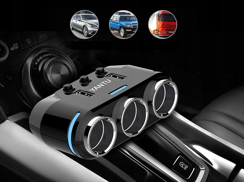 фото №4, Распределитель разъём прикуривателя woltomierz 2x usb