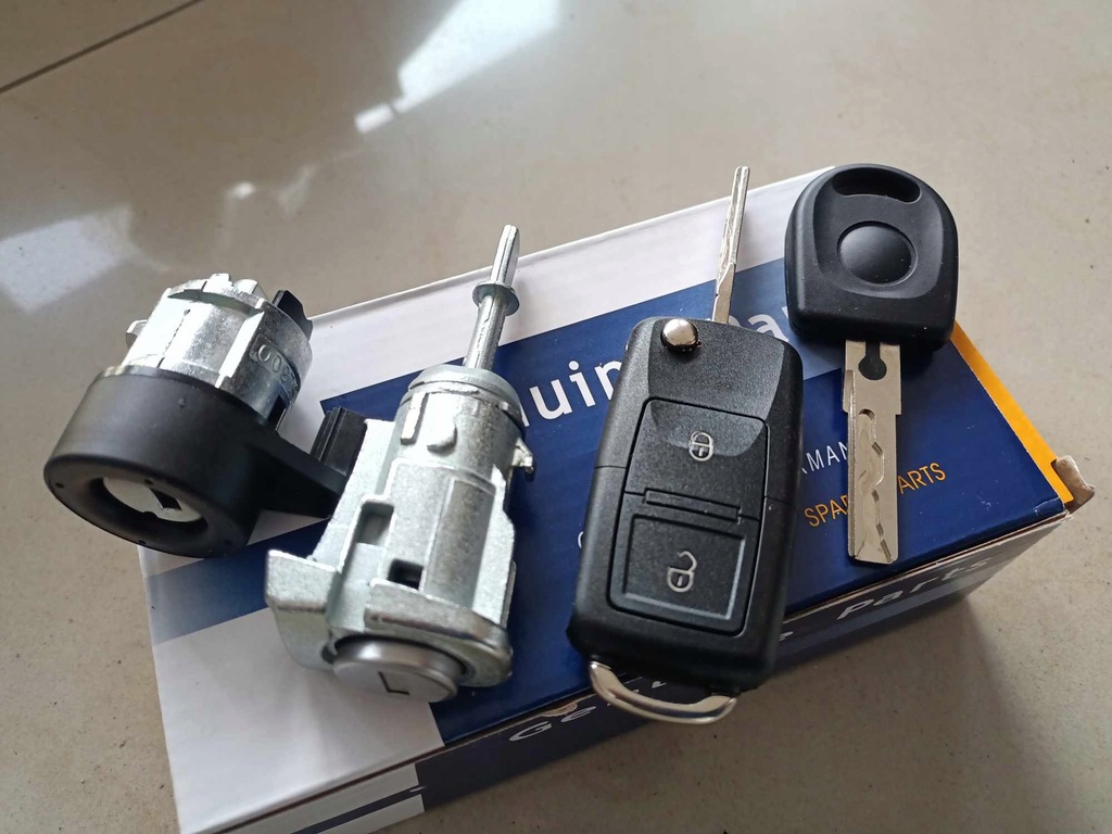 фото №16, Набор замки замок вкладка дверь замок зажигания ключ pilot vw golf iv 4 bora