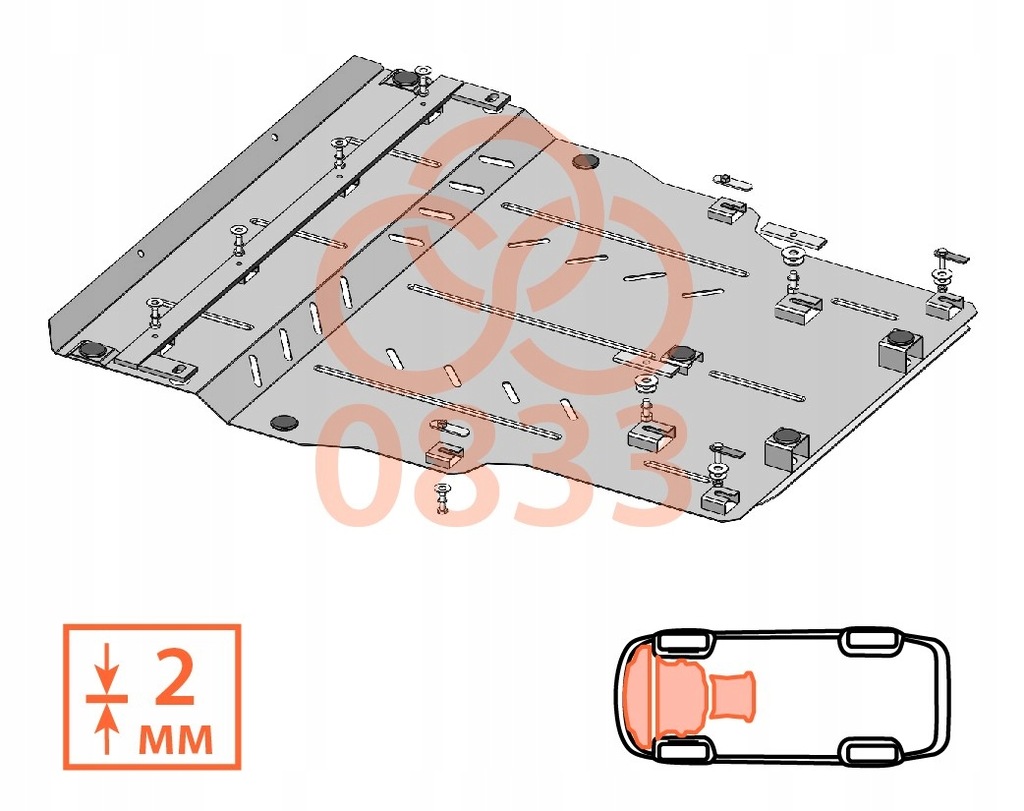 фото №7, Стальной защита pod двигатель vw crafter ii