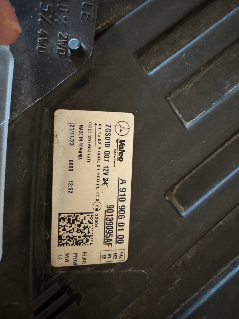 фото №9, Mercedes sprinter 907 910 лампы передние оригинальные