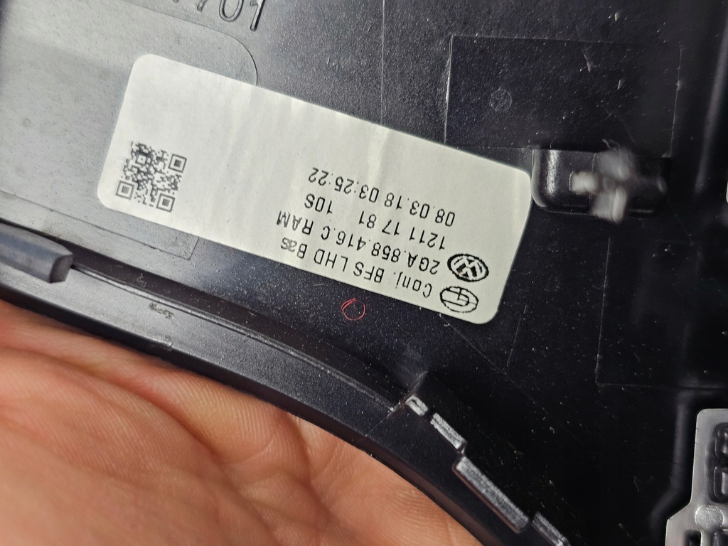 фото №12, Dekor молдинг защита консоли впуск решётка обдув vw t-roc troc 2ga858416c