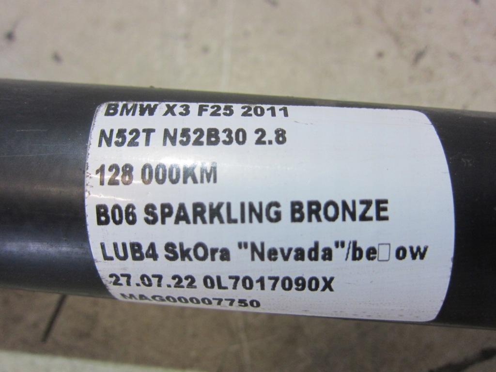 Bmw f25 x3 привідний вал права ліва задня 7598032 в Україні