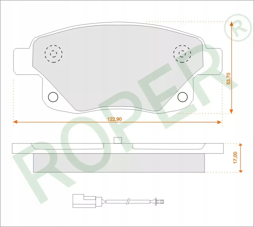 Купить Тормозные колодки задний ford transit roper rk206 заменитель gdb1725