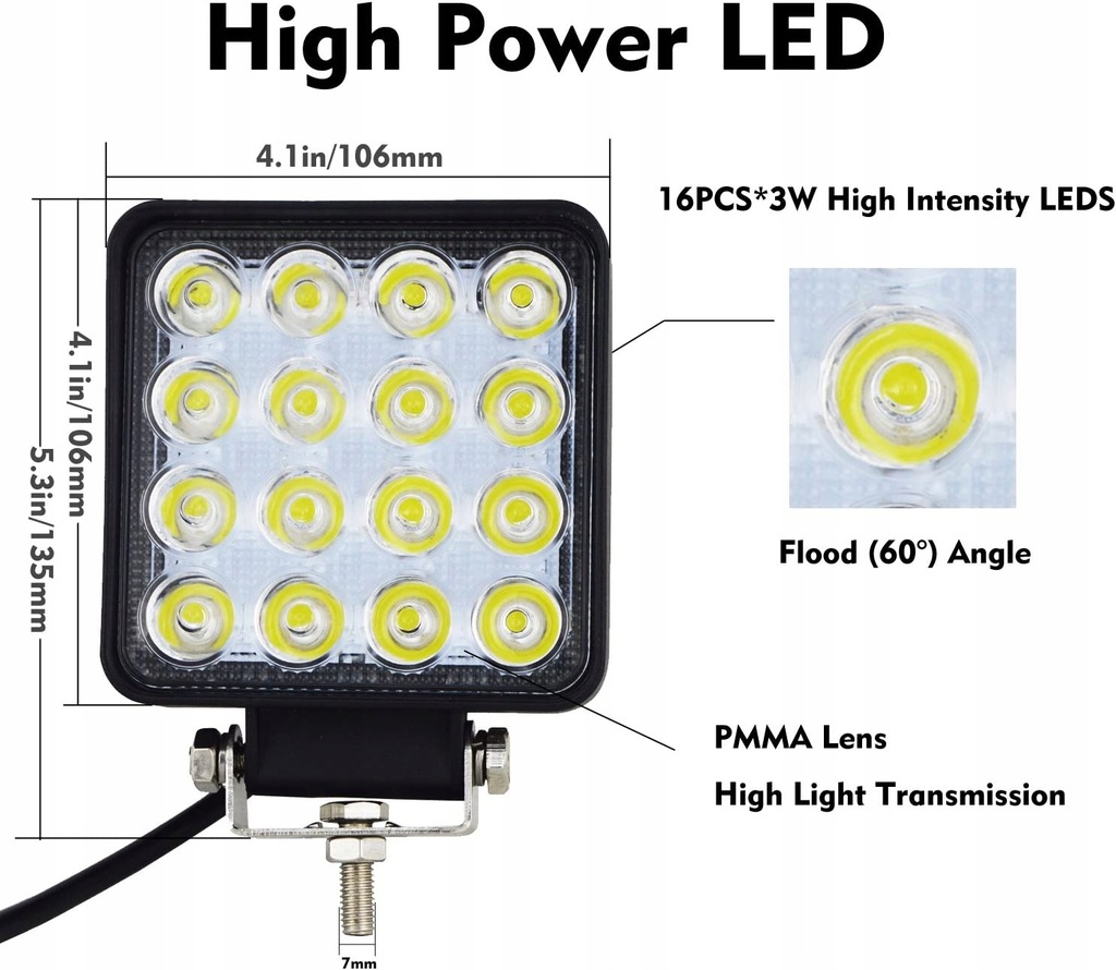 фото №10, 10x протитуманна фара лампа led молдинг освітлення offroad